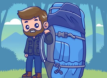 bawa ransel berat